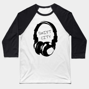 Swift City Headphones Baseball T-Shirt